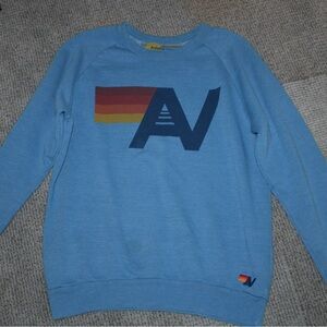 Aviator Nation blue crewneck large